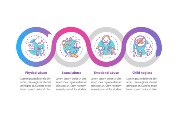 Designing with Purpose: Navigating the Children Abuse at Home Infographic Template