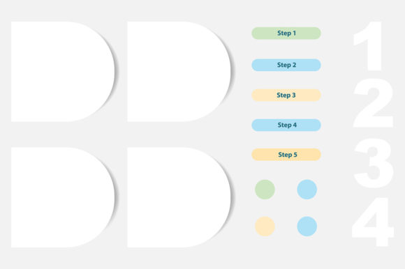 Empty Flowchart Infographic Elements: Building Flexible Visual Narratives