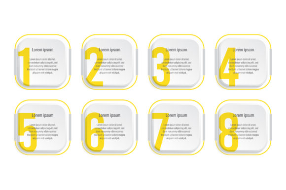 Evaluating the Modern Business Infographic with 8 Steps Template