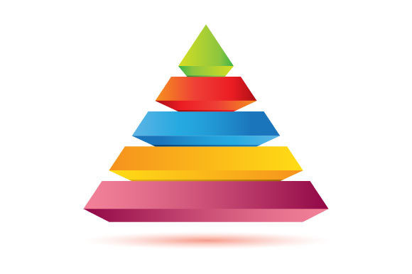 Mastering Visual Hierarchy with the Pyramid Process Infographic Template