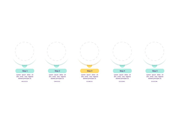 Round Sequential Sections Infographic Design Guide
