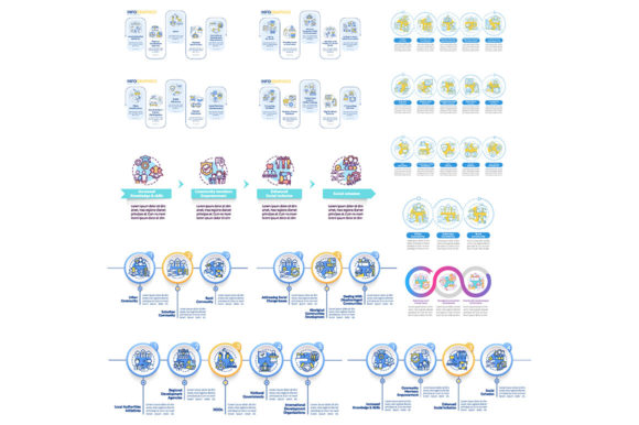 Society Vector Infographic Template Set Guide
