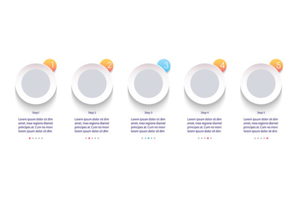 Streamlining Visual Communication with Circles with Copyspace Infographics